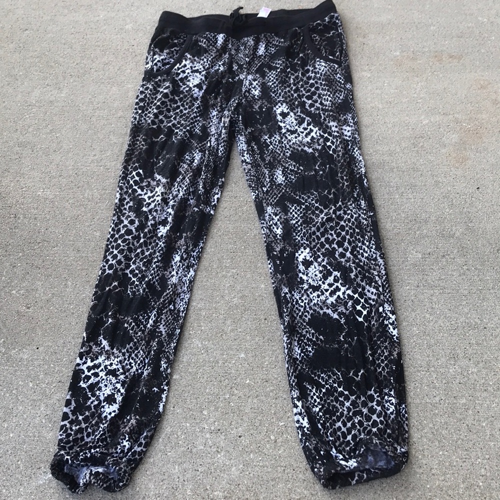 Justice hip-hop pants snakeskin pattern size 14
